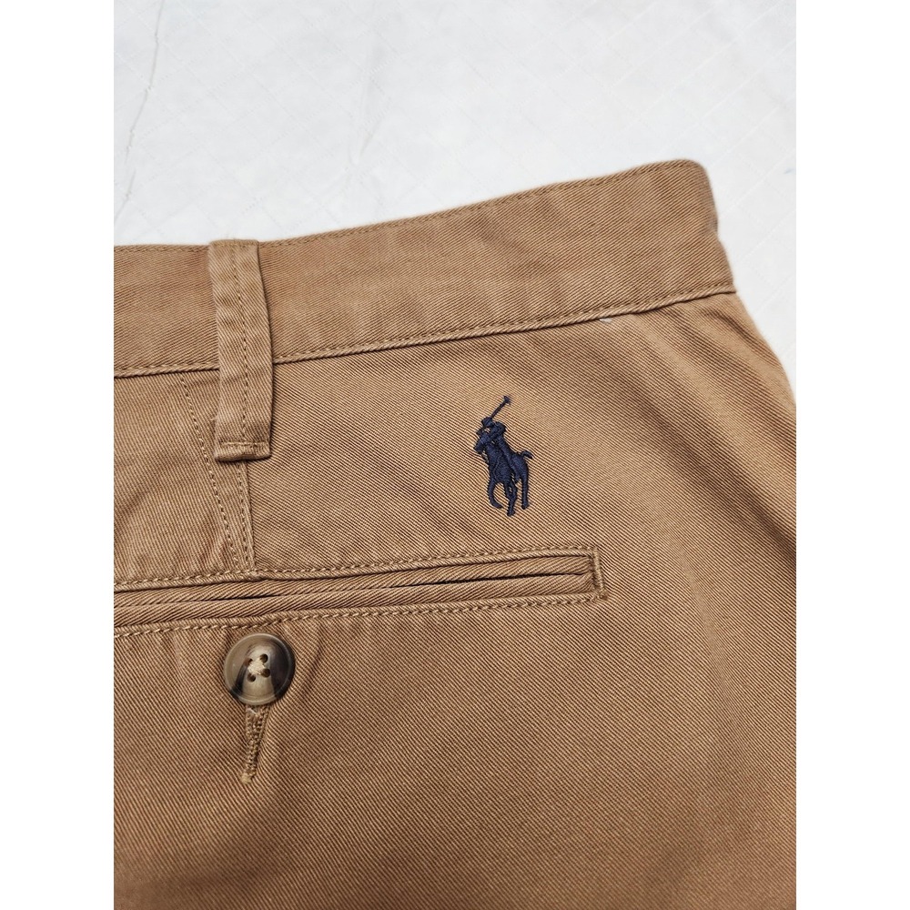 Polo Ralph Lauren Shorts Mens 38 Beige Chino Relaxed Fit 9 Inseam Casual Summer - Picture 13 of 13